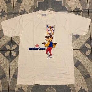 NWOT VTG Golden Crisps Sugar Bear Graphic Tee Sz L